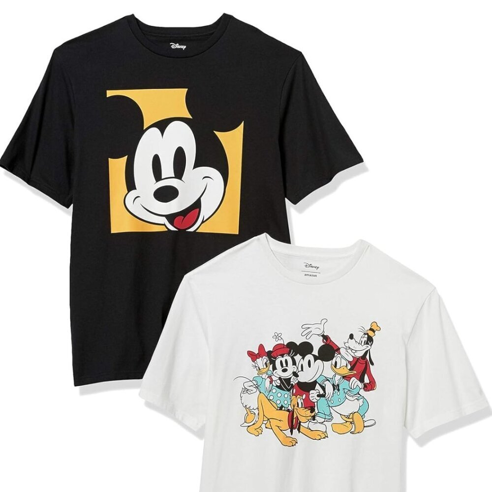 💰Make an offer, bundle and save💰 NWOT 2 Disney Mickey Mouse crew tshirts